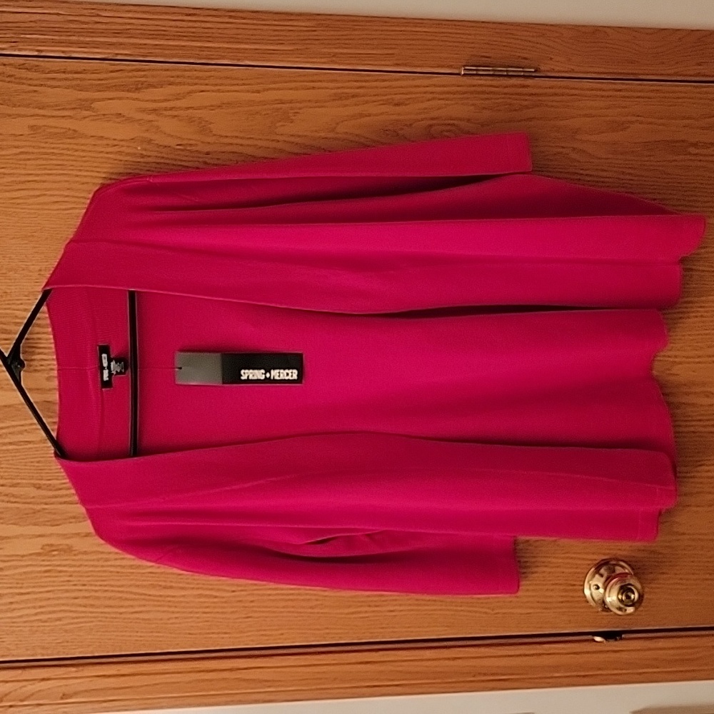 Spring-Mercer Red Mid sleeve Cartigan